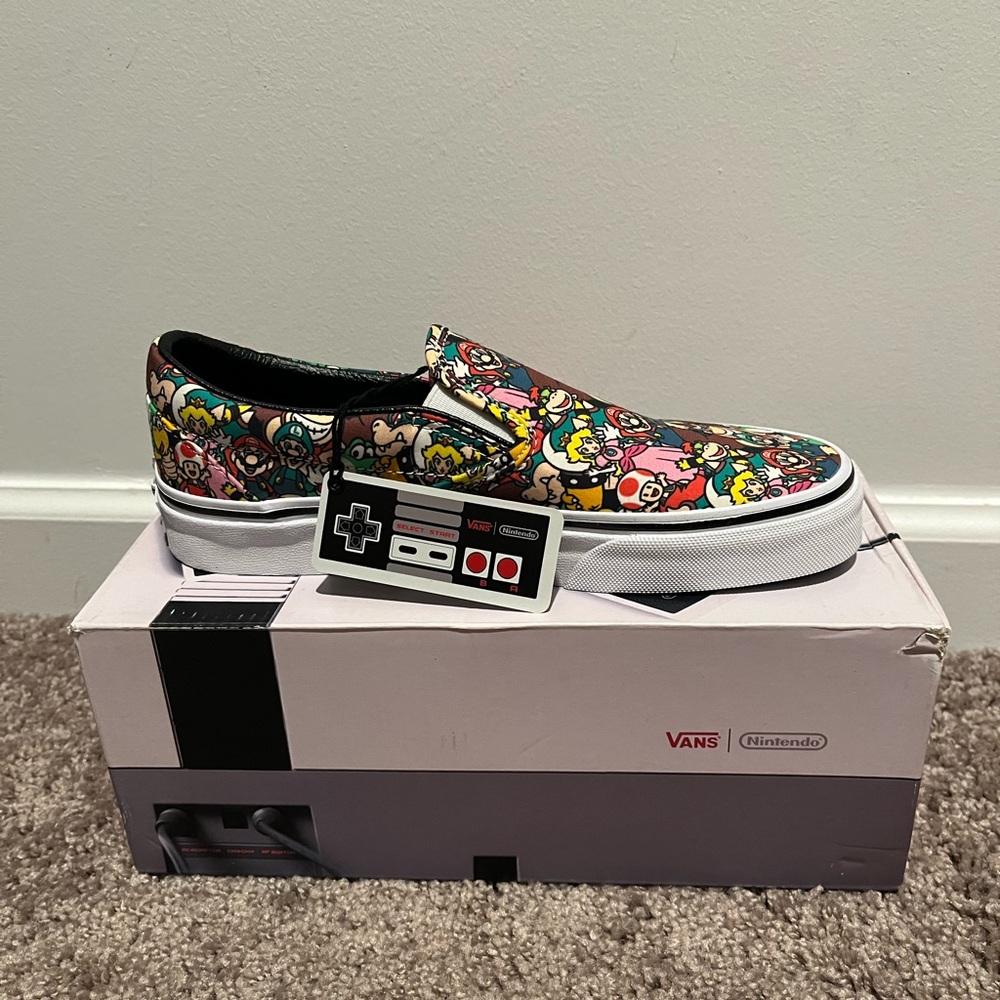 Vans Nintendo Super Mario Slip-On Sneakers - Multicolor Characters
